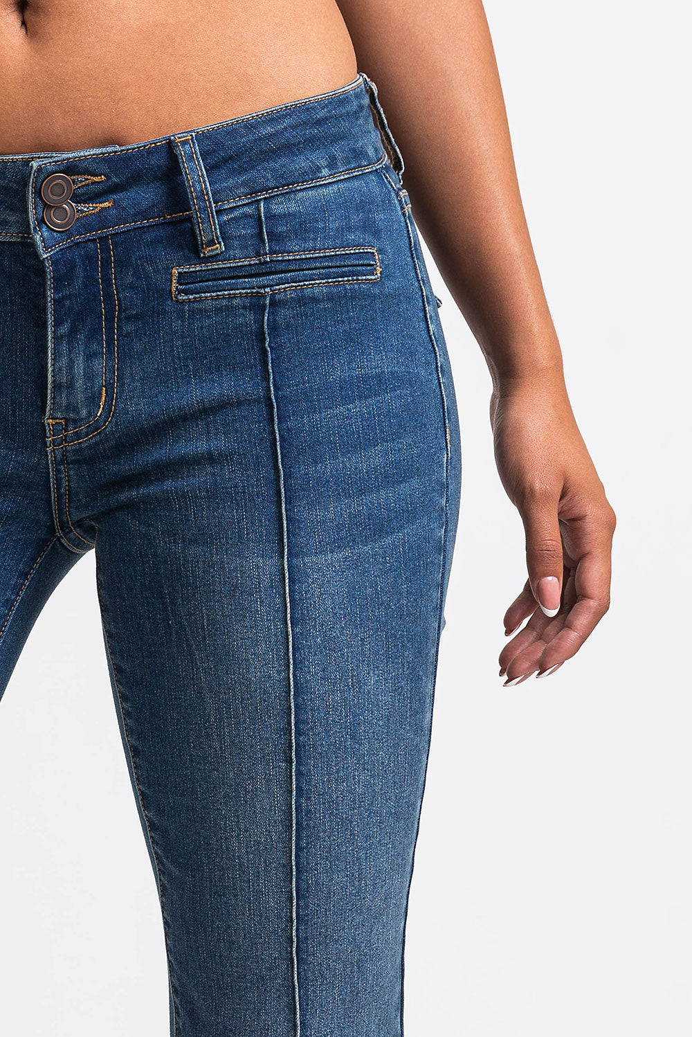 Claire 02Low Bootcut Jeans - Vintage Blue