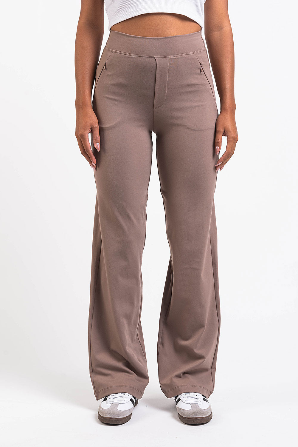 Holly 01High ActiveFlex Straight Pants - Taupe