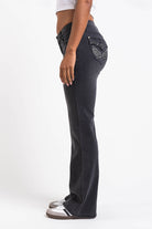 Taylor 01Low Bootcut Jeans - Washed Black