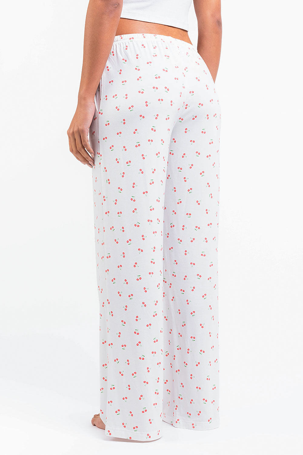 Mel 09Mid Straight Lounge Pants - Cherry