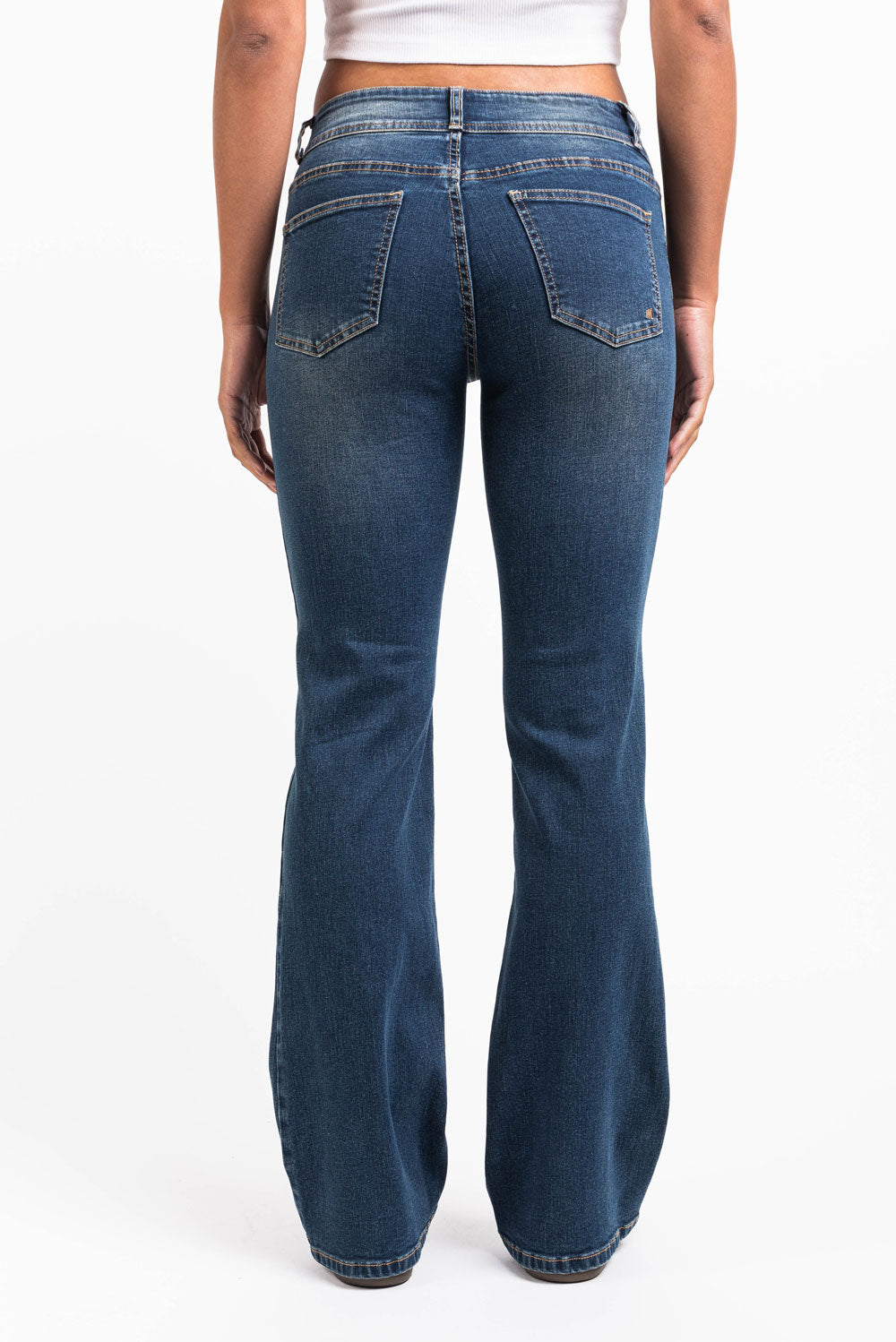 Celine 01Low Bootcut Jeans - Vintage Blue
