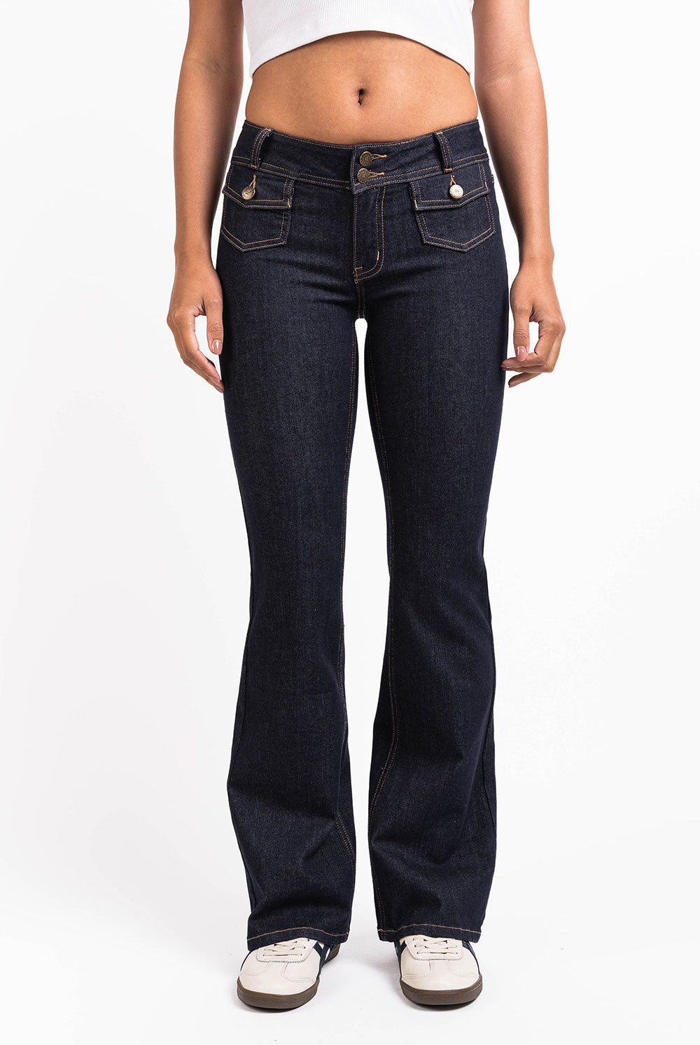 Celine 01Low Bootcut Jeans - Raw Denim
