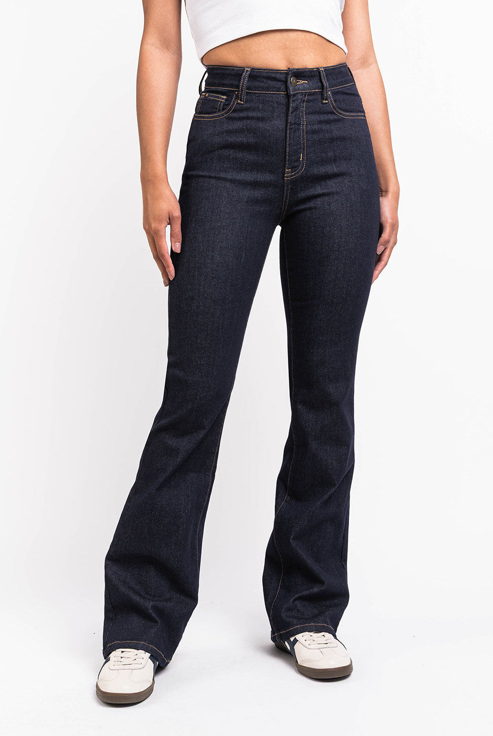 Taylor 02High Bootcut Jeans - Raw Denim