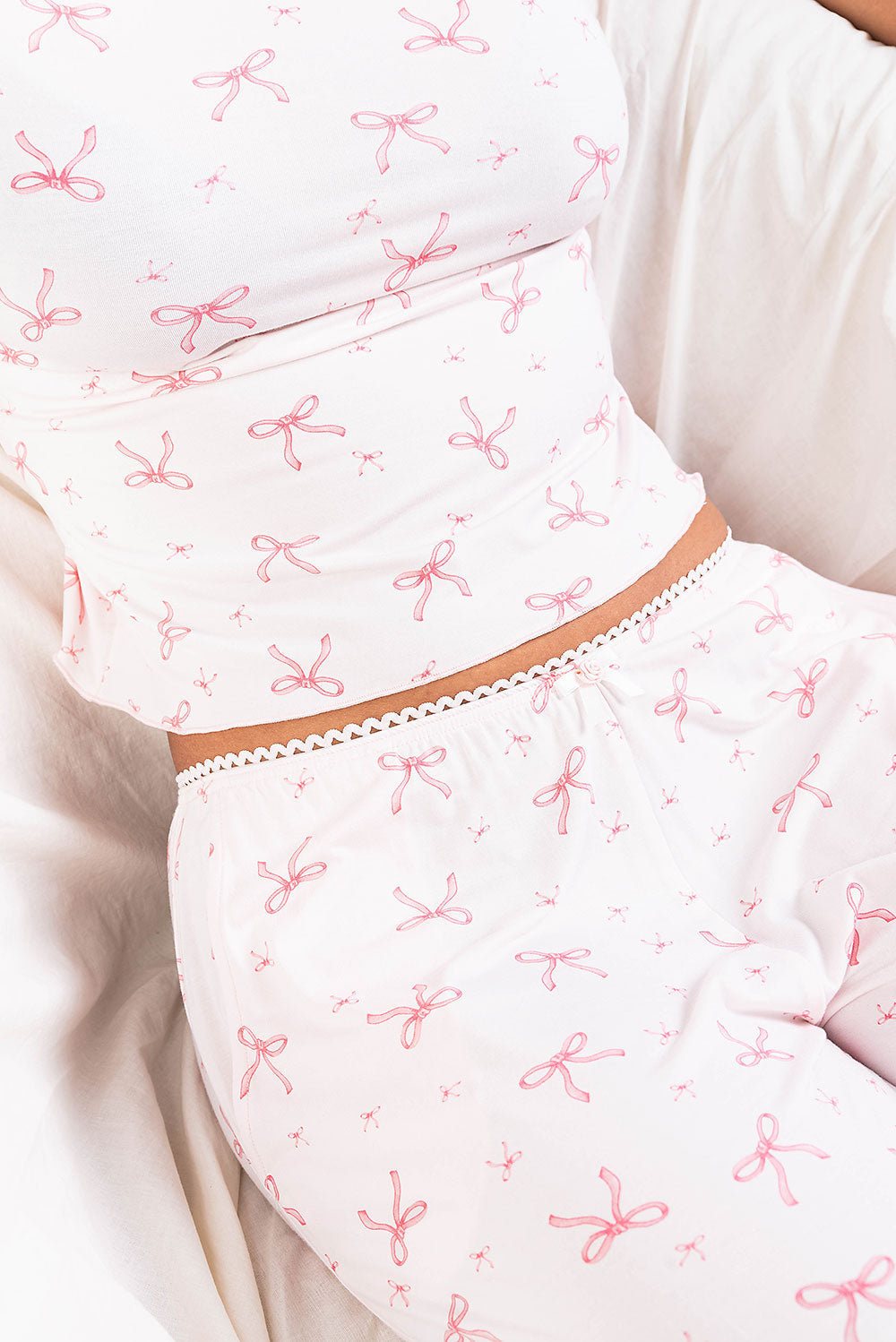 Mel 10Mid Straight Lounge Set - Bow