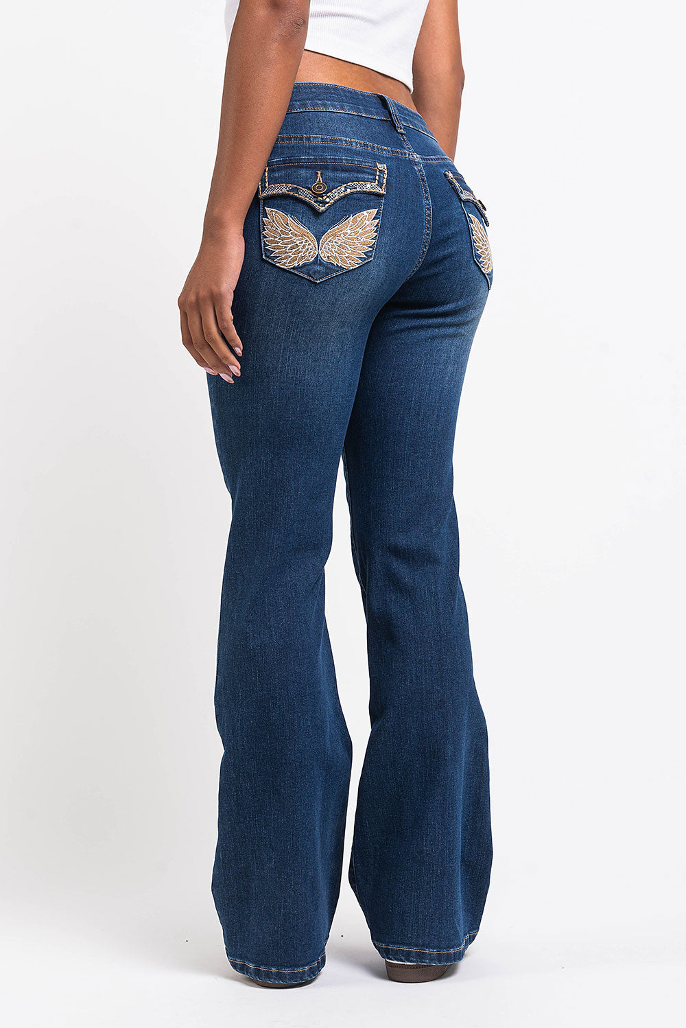 Taylor 01Low Bootcut Jeans - Vintage Blue