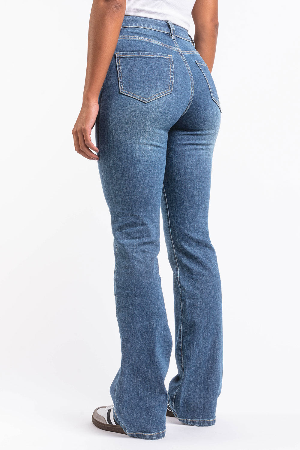 Taylor 02High Bootcut Jeans - Denim Blue