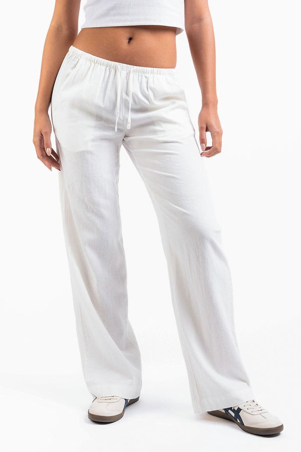 Mel 04Low Straight Leinenhosen