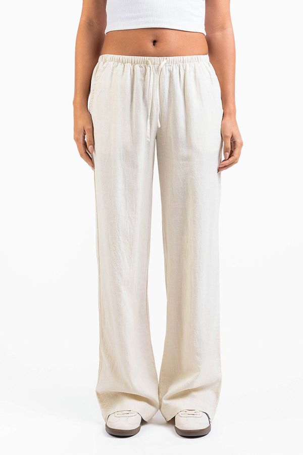 Mel 04Low Straight Leinenhosen