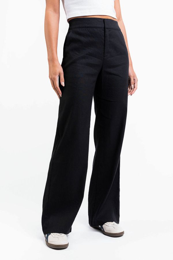 Edda 01High Straight Leinenhosen