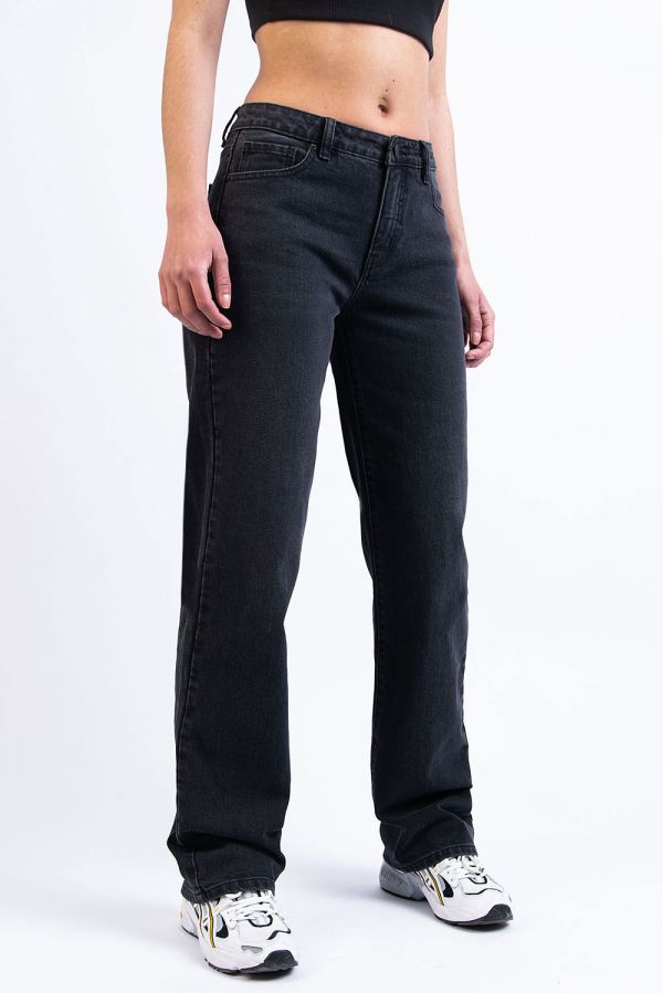 Jeans Mit Halbhoher Taille - Dina Washed Black